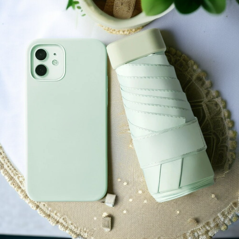 Portable Black Capsule UV Blocking Mini Umbrella for Summer