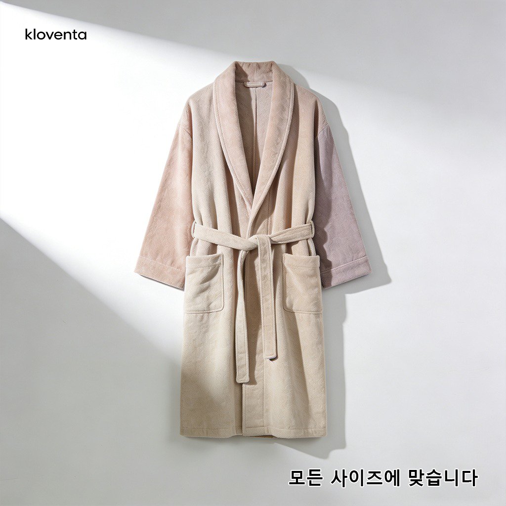 흡수력 좋은 목욕가운 디테일