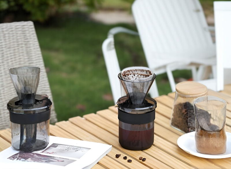 커피 추출 시 사용하는 트리플 원 커피잔