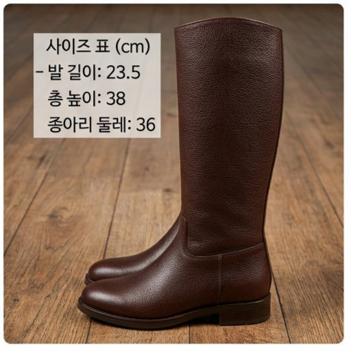 편안하게 착용할 수 있는 롱부츠