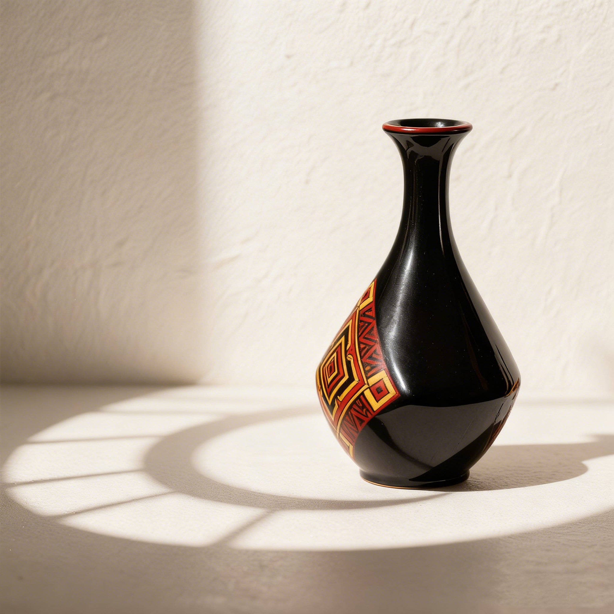  컬러 글레이즈 세라믹 꽃병 세트 (3개)