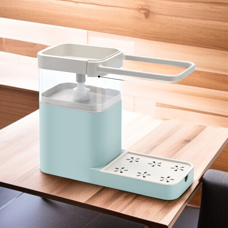 台所自動押出液置物棚の全体イメージ