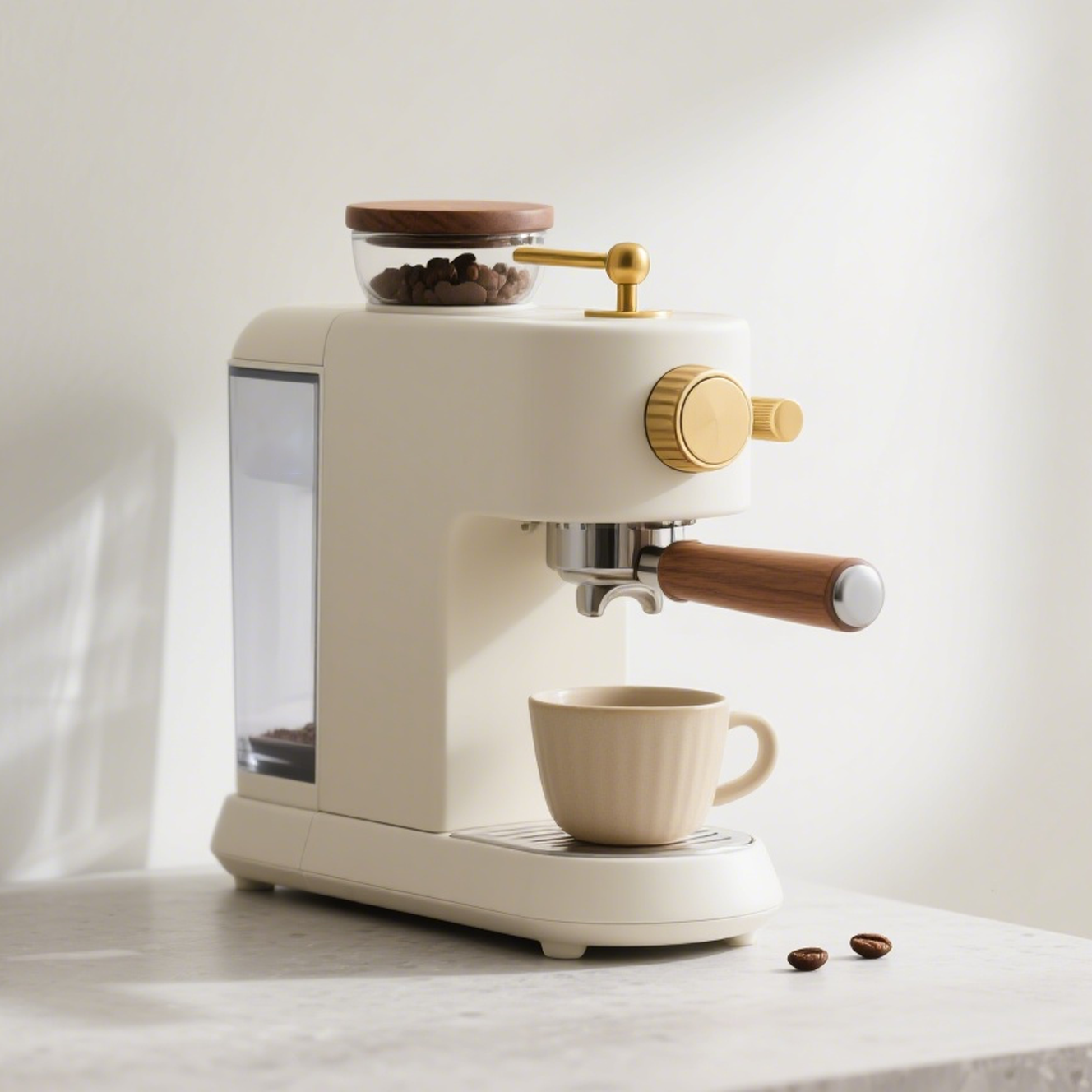 Cafetera espresso de acero inoxidable de alta presión