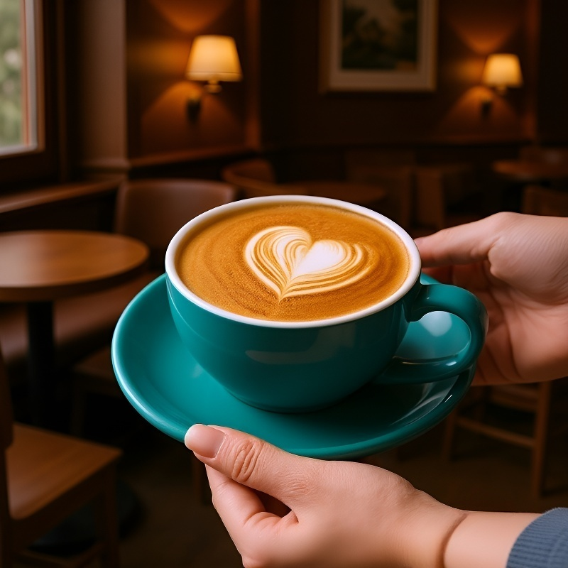 80mlの白い陶器のコーヒーカップ