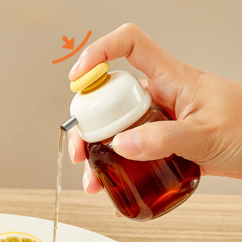 Oil Squeeze Bottle with Flow Control