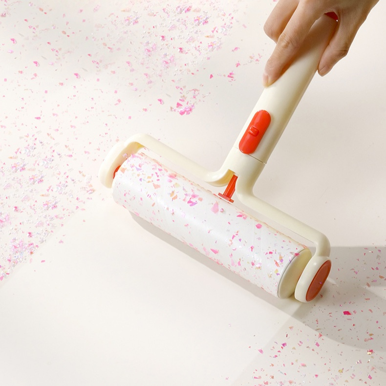  핀셋이 포함된 손으로 뜯지 않는 먼지 제거 롤러