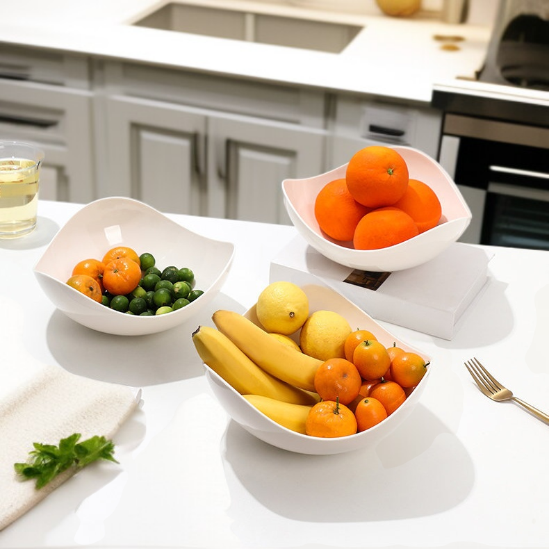 ถาดผลไม้ดีไซน์หรูหรา สำหรับห้องนั่งเล่น เรียบง่าย สไตล์โมเดิร์น