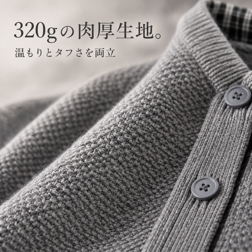 紳士春秋冬季レトロスタイル二重風ニットカーディガン