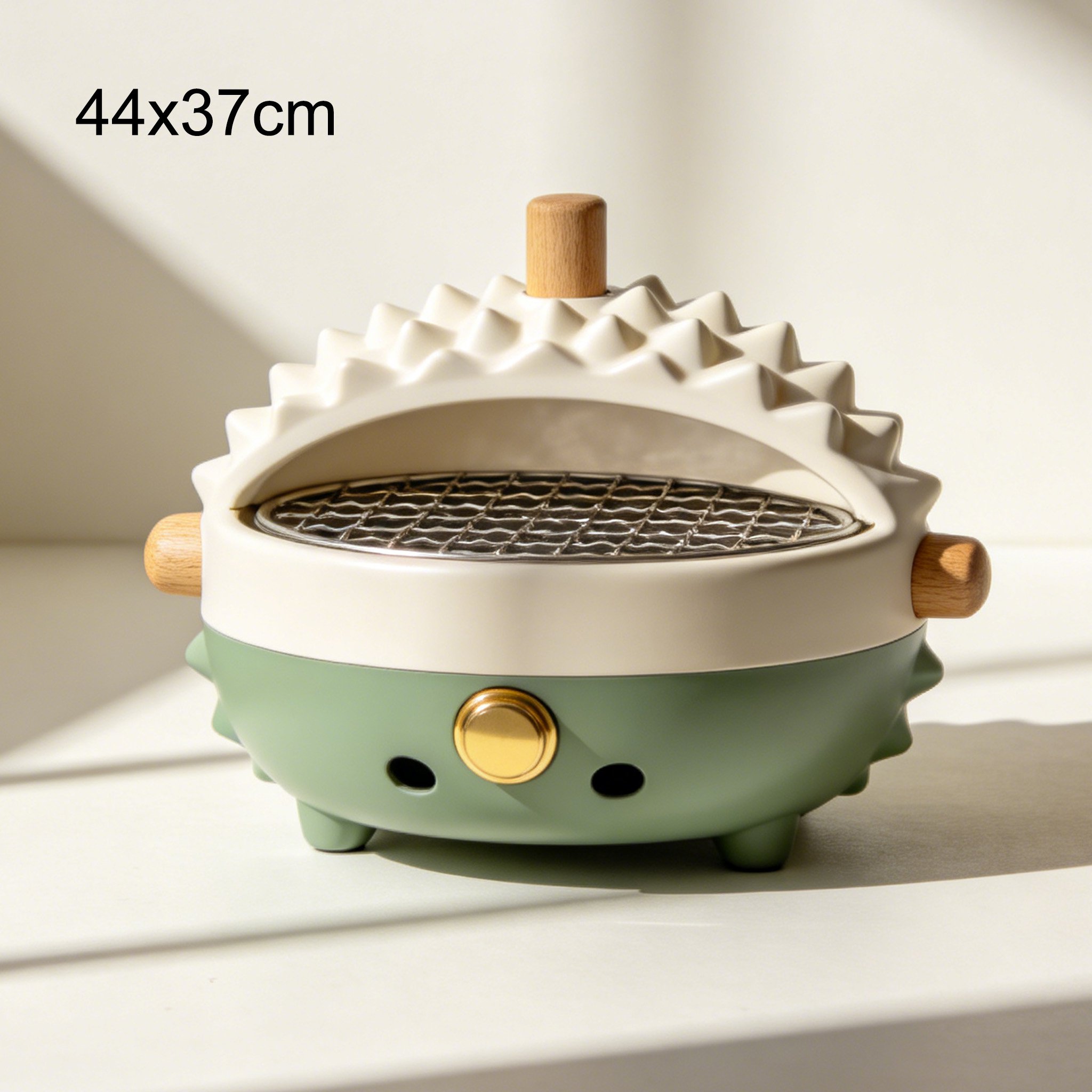 바베큐 그릴로 구운 고기와 채소