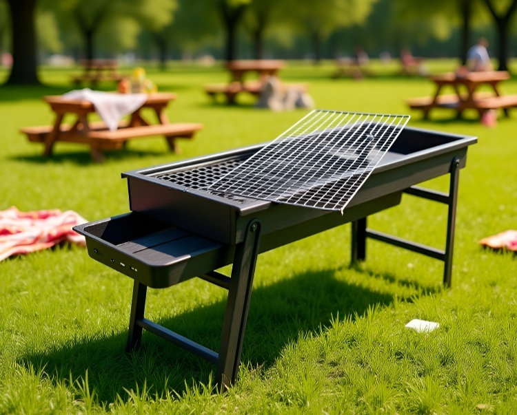 간편하게 조립 및 보관 가능한 휴대용 그릴