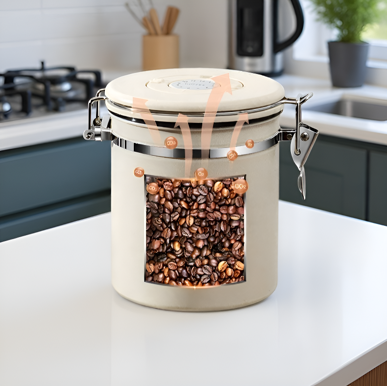 コーヒー豆を新鮮に保つ保存容器