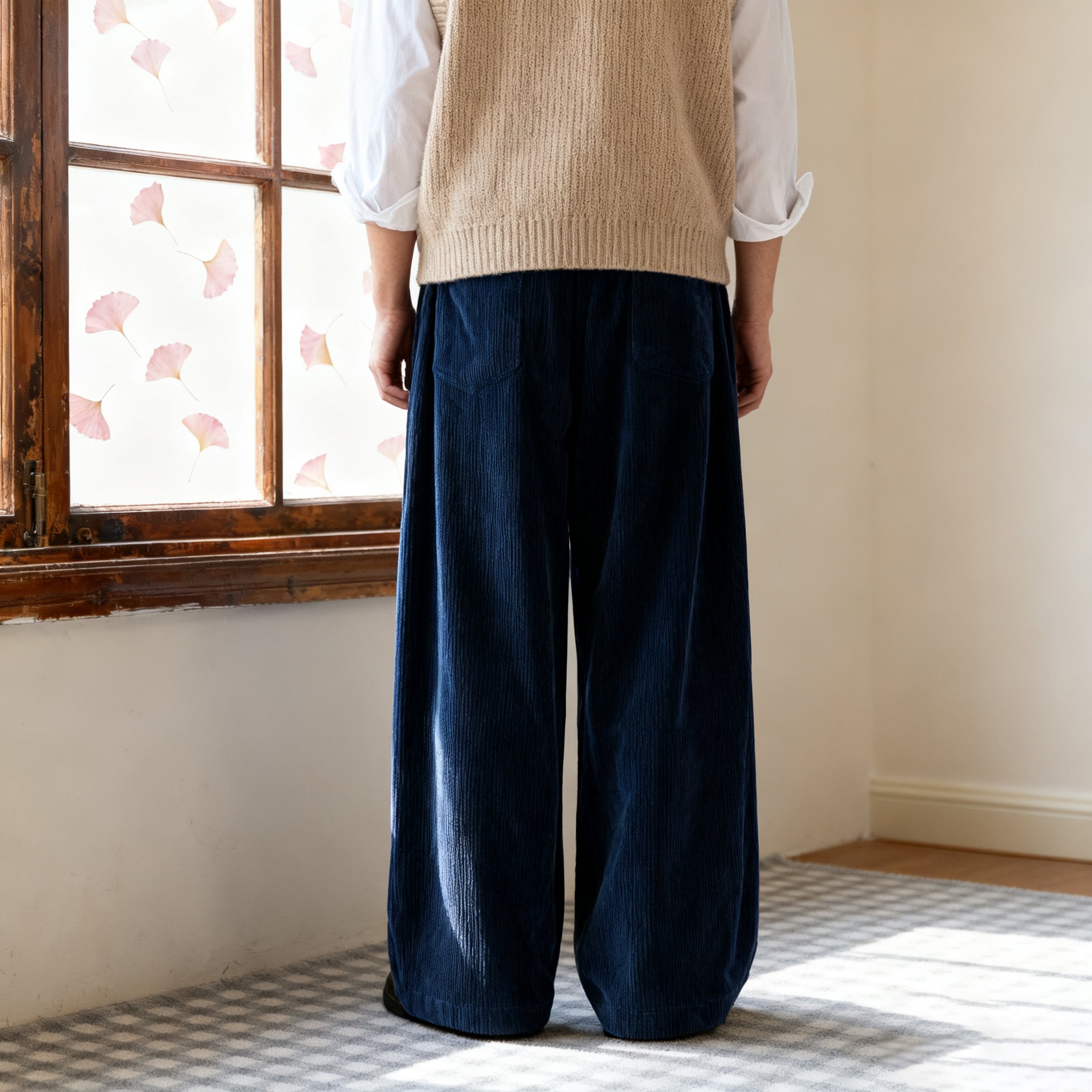 ゆったりメンズパンツ 正面全体画像