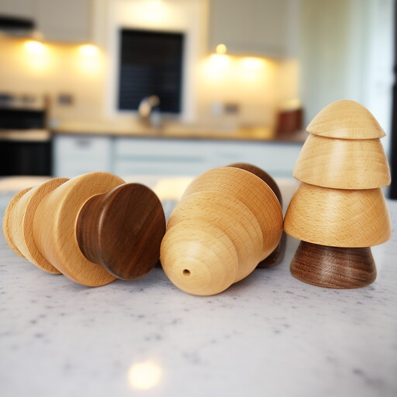 Wooden Household Toothpick Jar