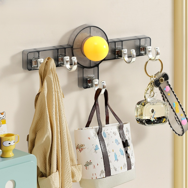 Non perforated suction cup long row hook