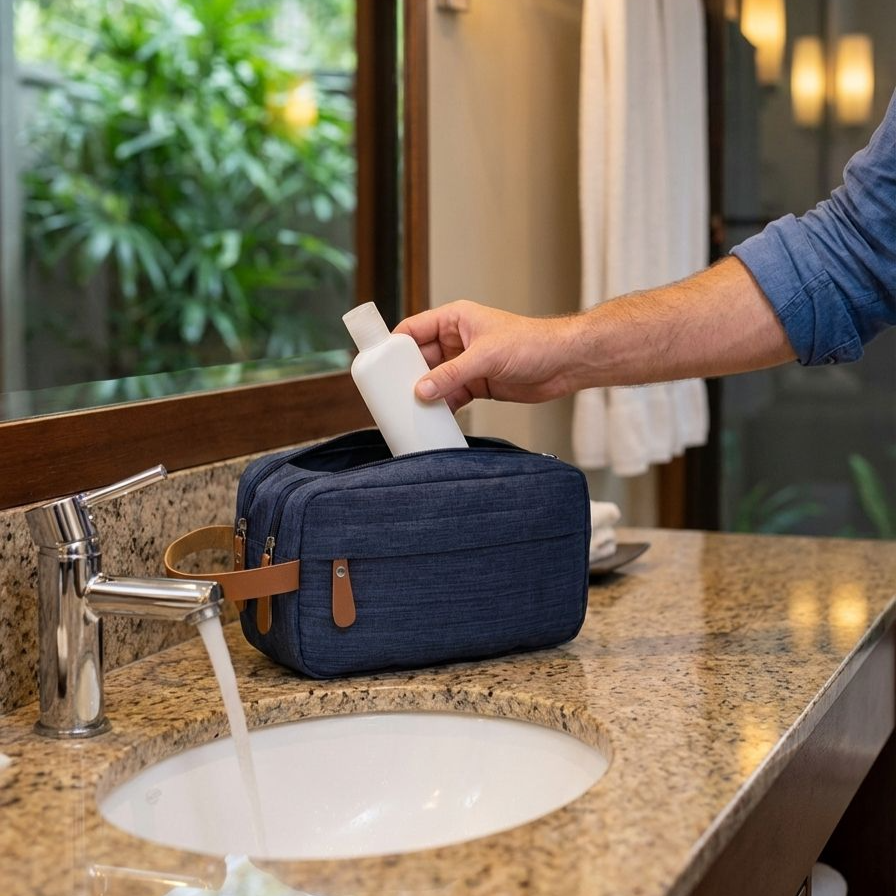 Kulturbeutel für Herren aus robustem Material