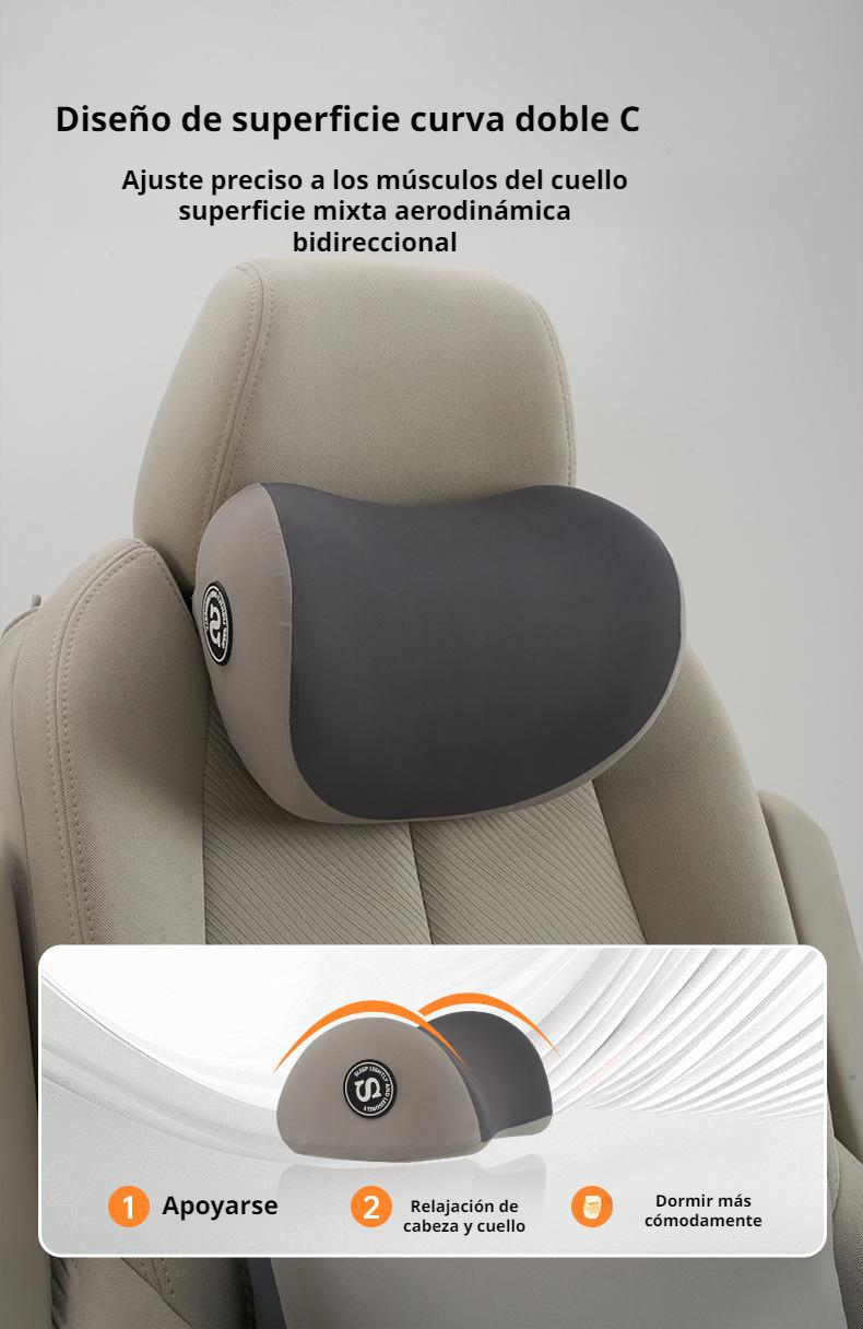 Almohada ergonómica para coche ideal para salud y descanso