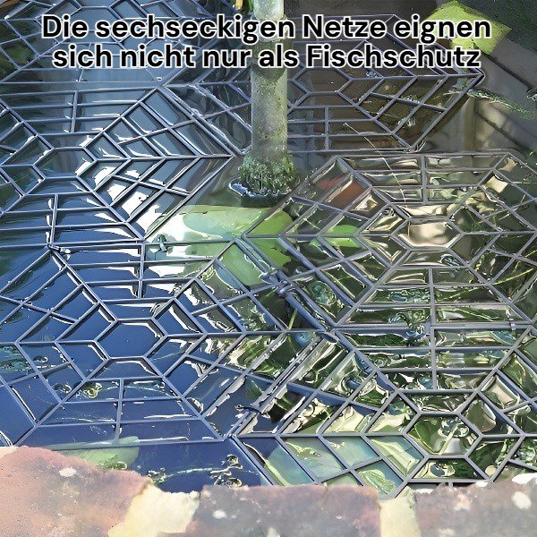Robustes Fischschutznetz zur Teichabdeckung