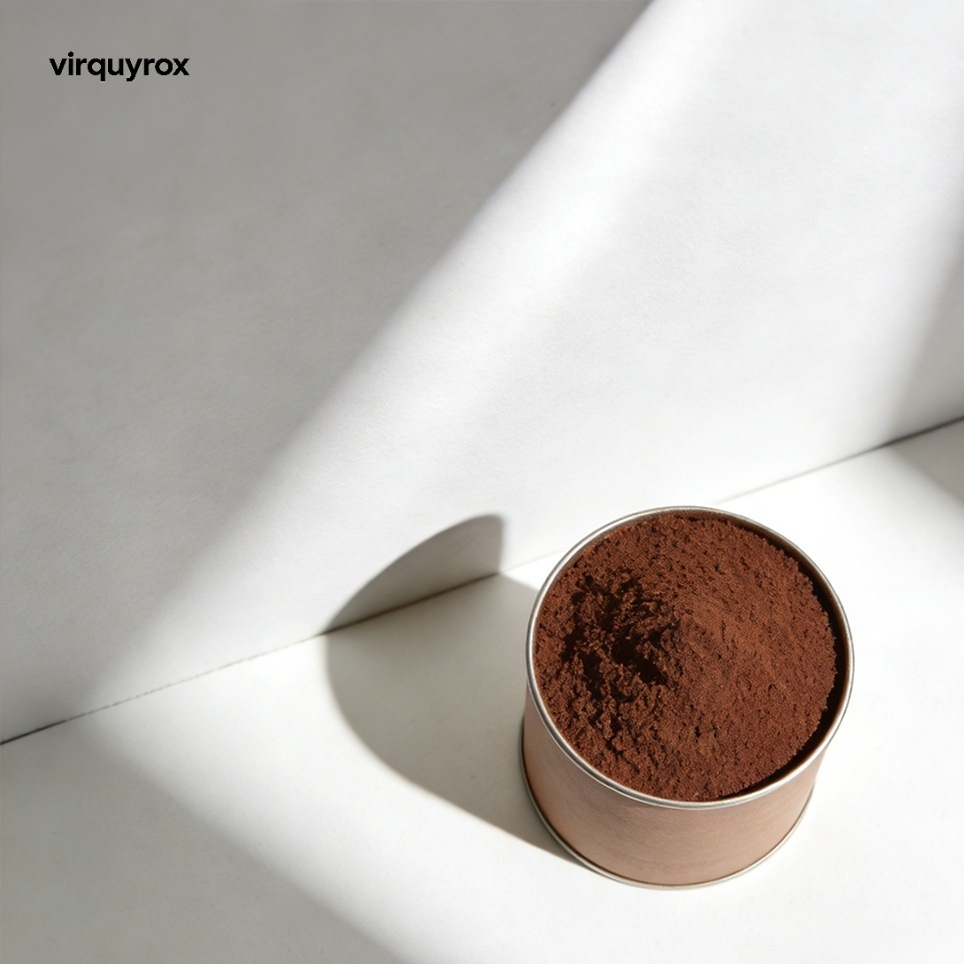 Freshly ground coffee powder with rich aroma