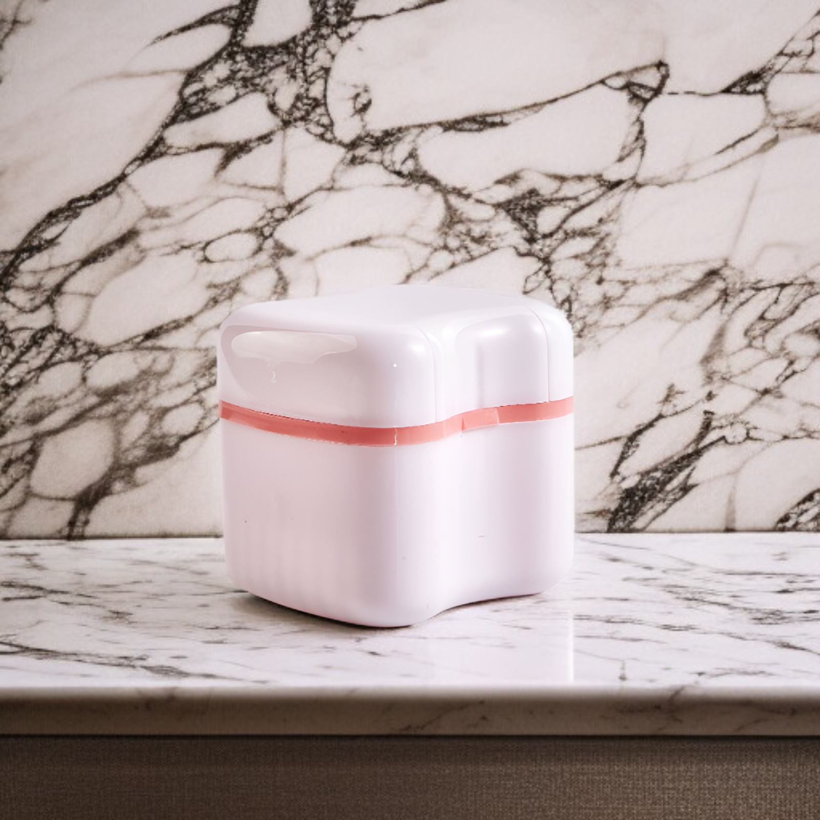 フィルター付き二層義歯浸漬保管ボックス