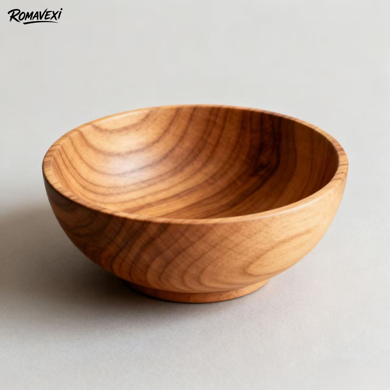 大人と子供用の木製ボウル。割れにくく、やけどに強い。家庭用や赤ちゃん用に最適（5個）