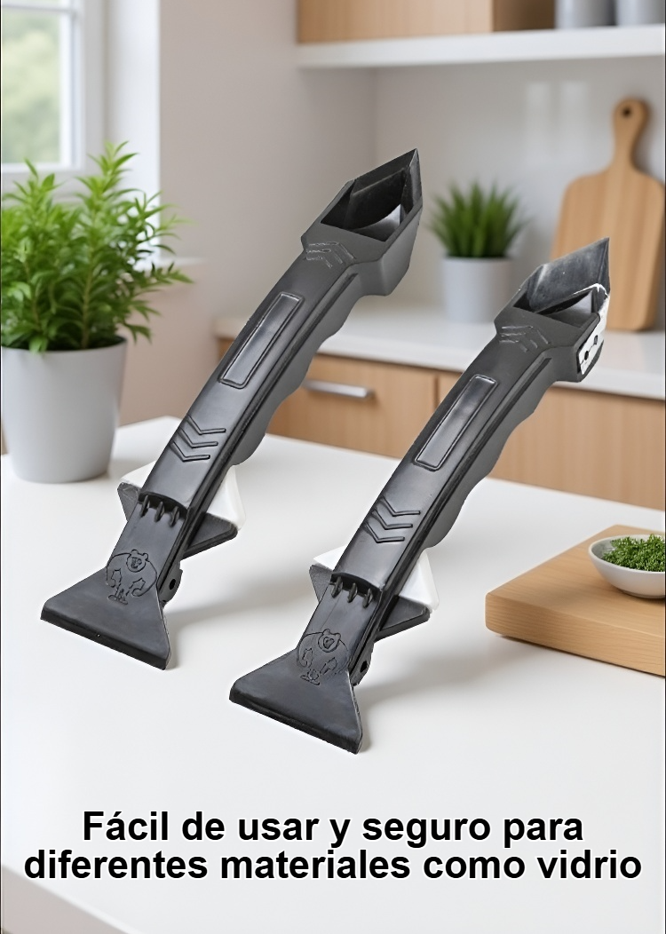 Herramienta eficaz para eliminar residuos de adhesivo en acción