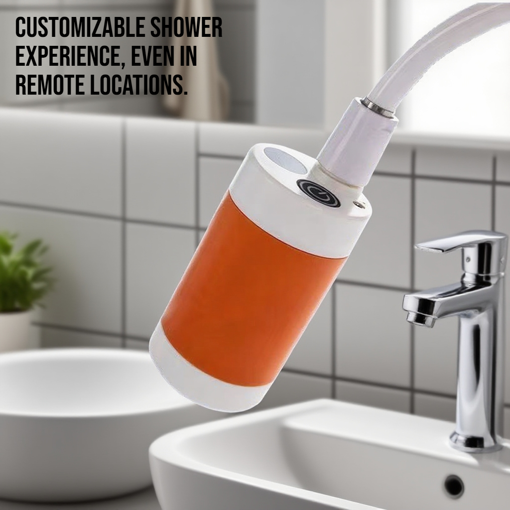 Easy setup portable shower for travel