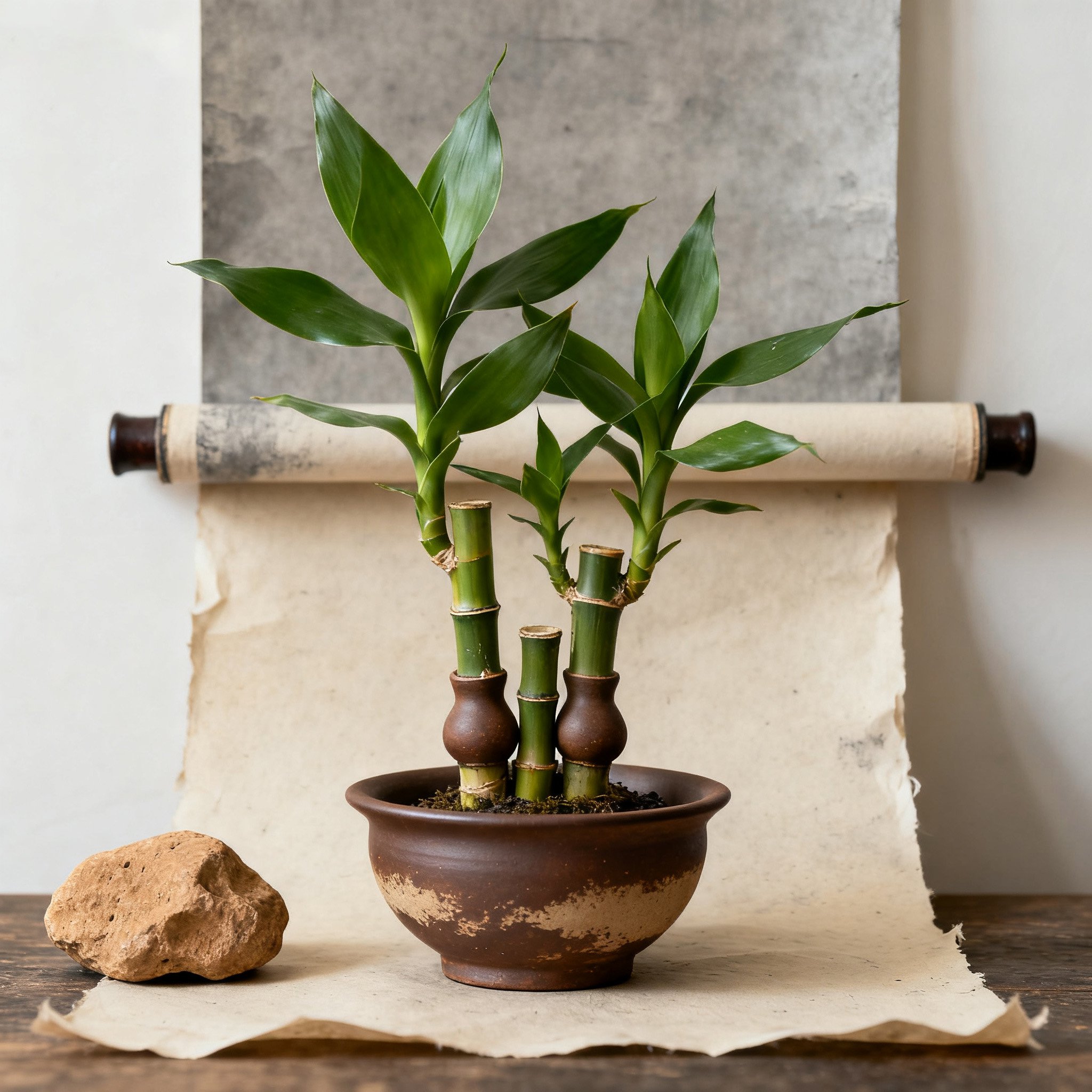 ไผ่กวนอิมตกแต่งบ้านในกระถาง