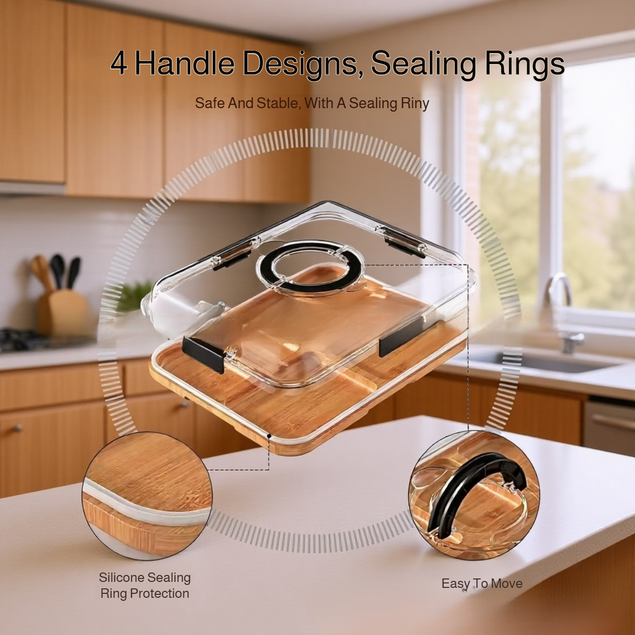 Eco-friendly wooden snack platter for outdoor gatherings