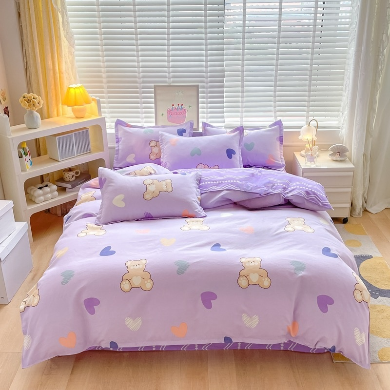Printed bedding four-piece set