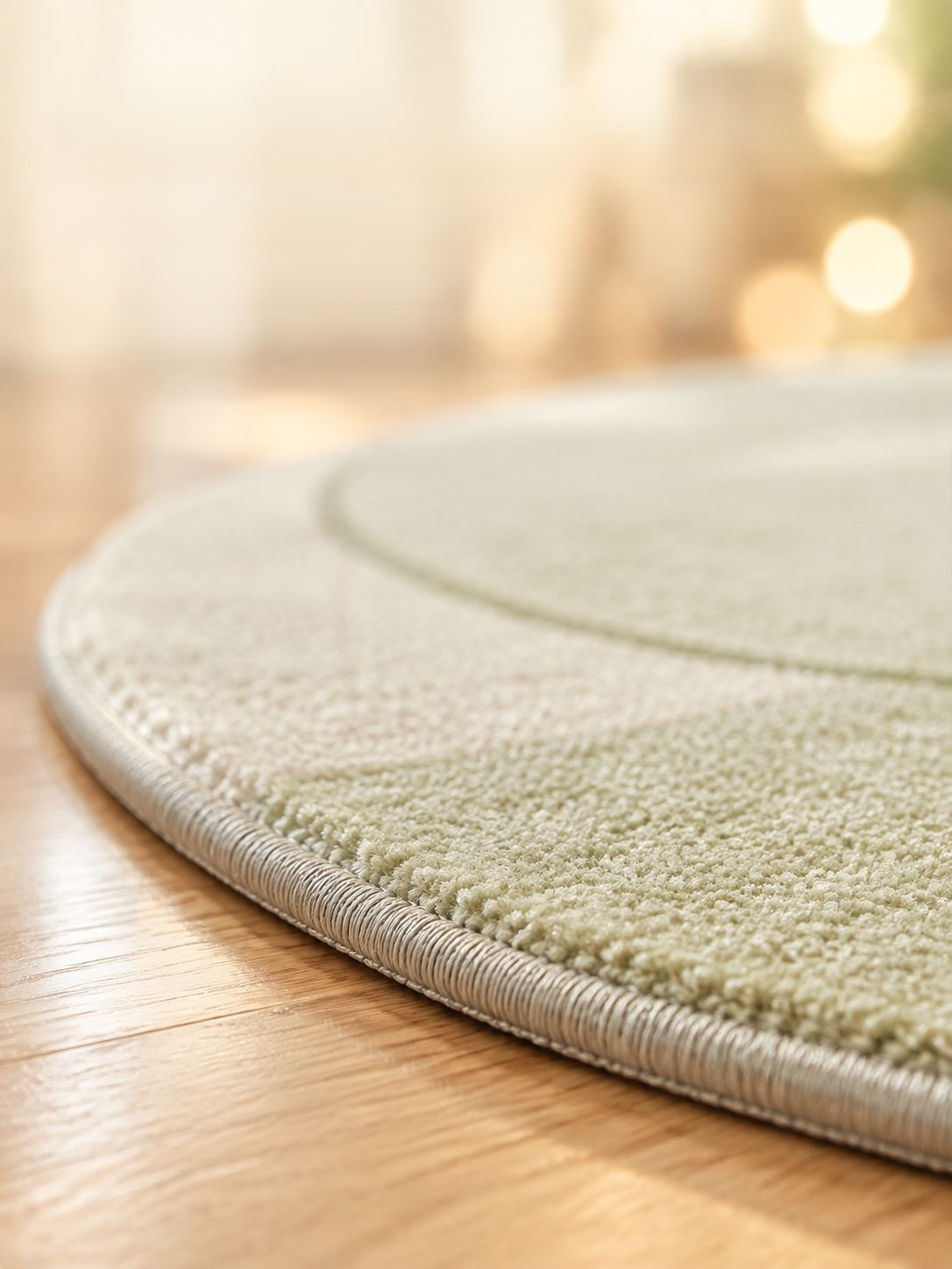 Alfombra de cachemira sencilla color crema para sala de estar/dormitorio, antideslizante y resistent