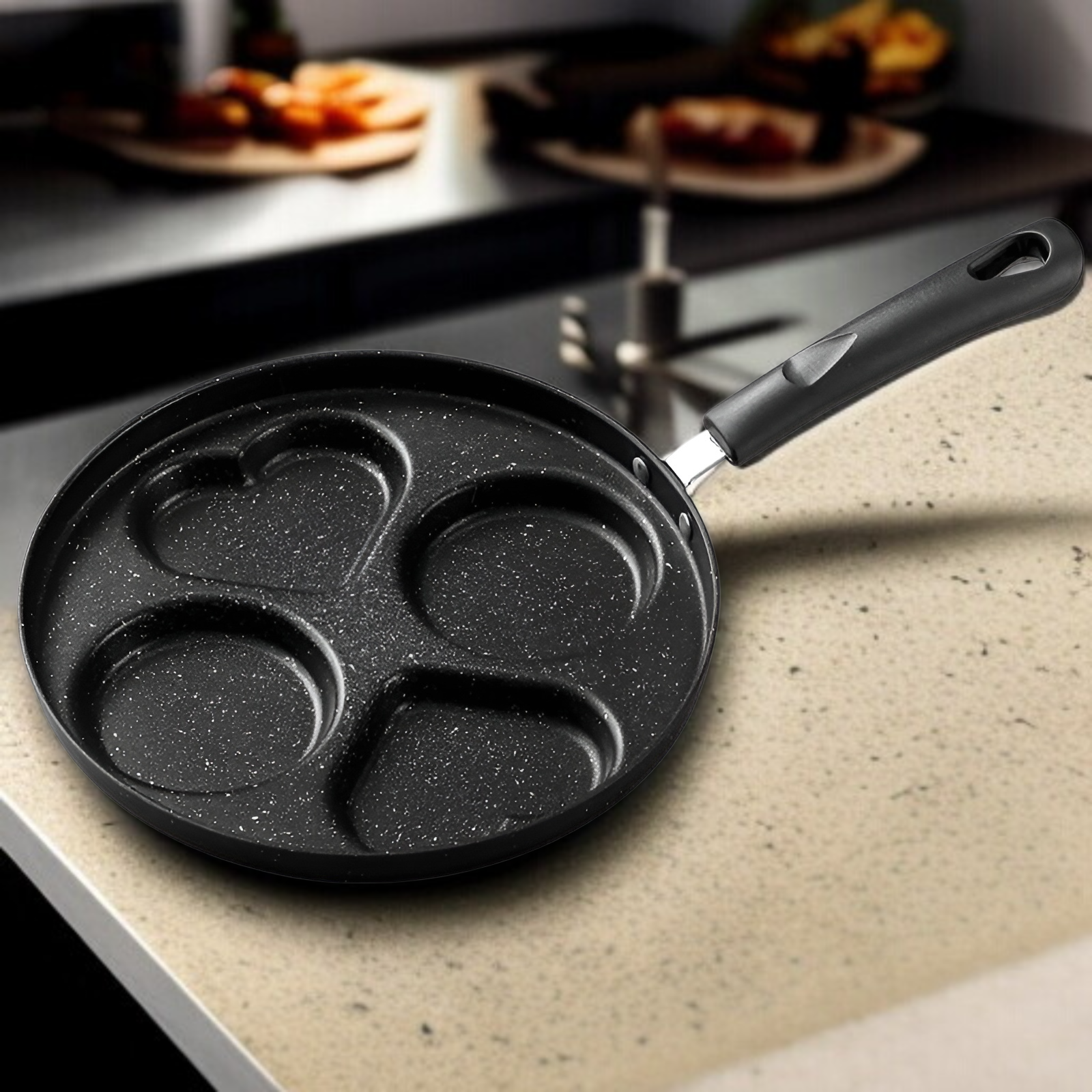 オムレツパン、医療用石目玉焼きオムレツアーティファクト、小さなフライパン、ノンスティックフライパン、朝食用卵ハンバーガーパンが大好き