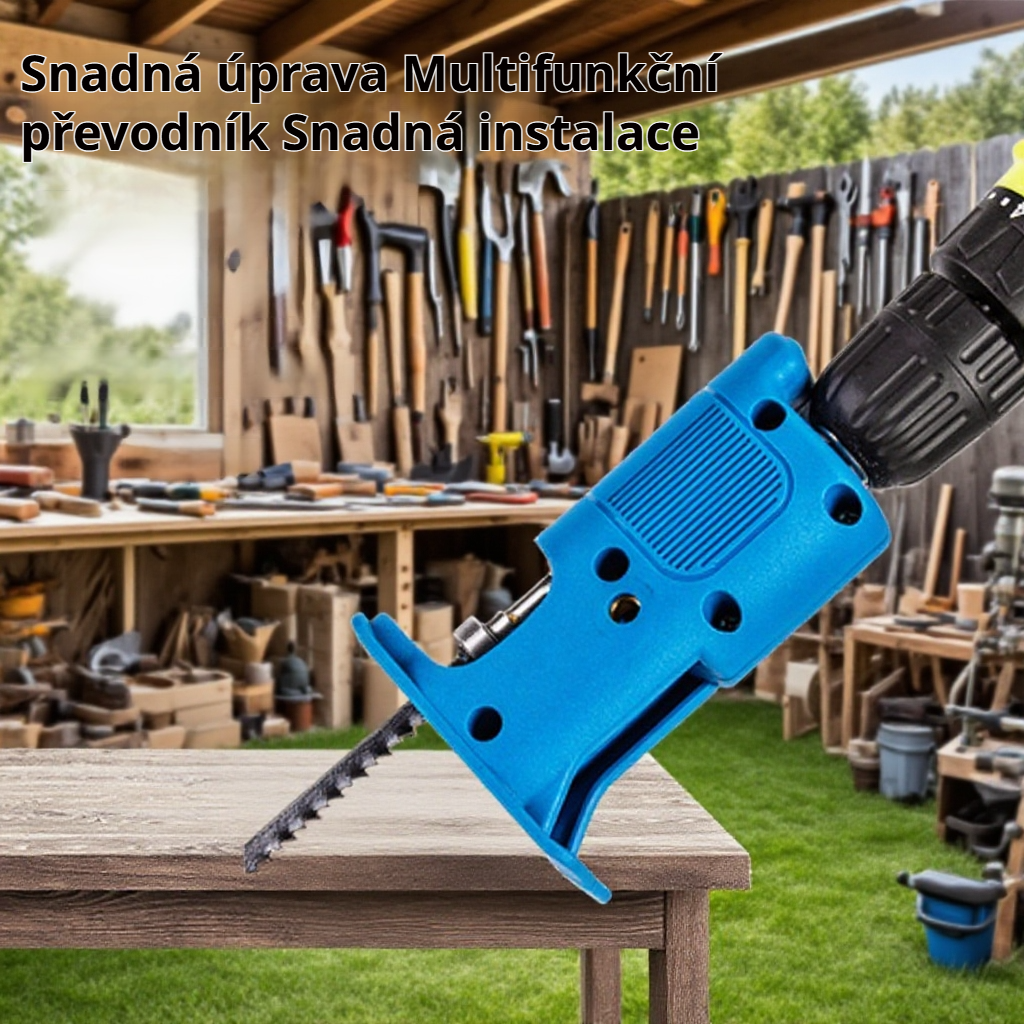 Multifunkční elektrická pila na dřevo, pomocná šavlová pila pro vrtačku