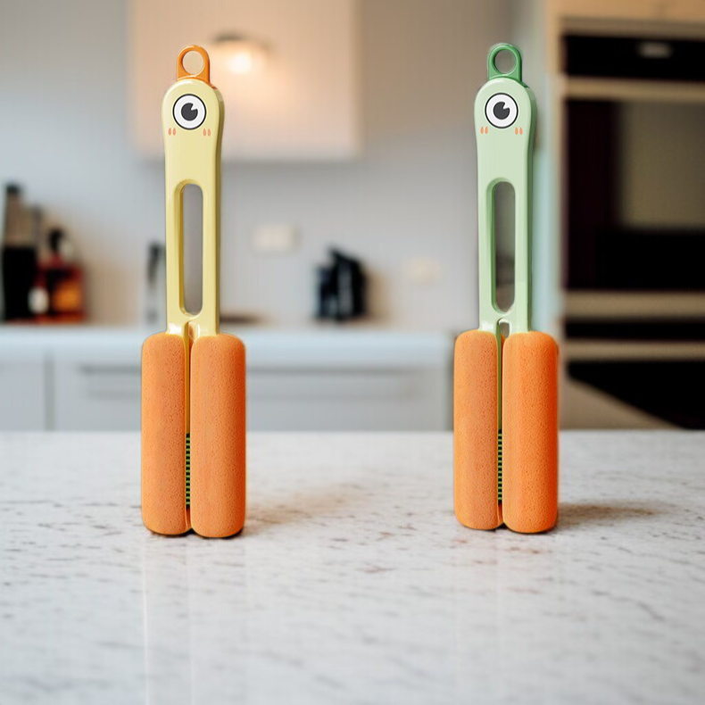 가정용 컵솔 다용도 듀얼 롱 손잡이 쿼드 원 청소솔 컵솔