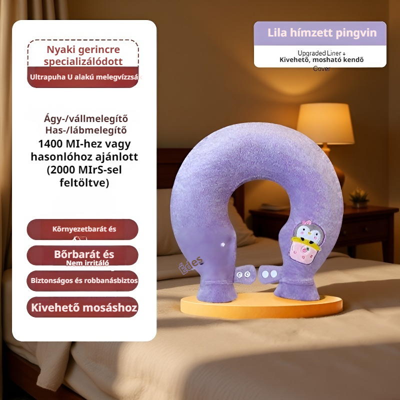 U-alakú melegvizes palack nyakra, vállra és fejre, vastagított robbanásbiztos kivitel