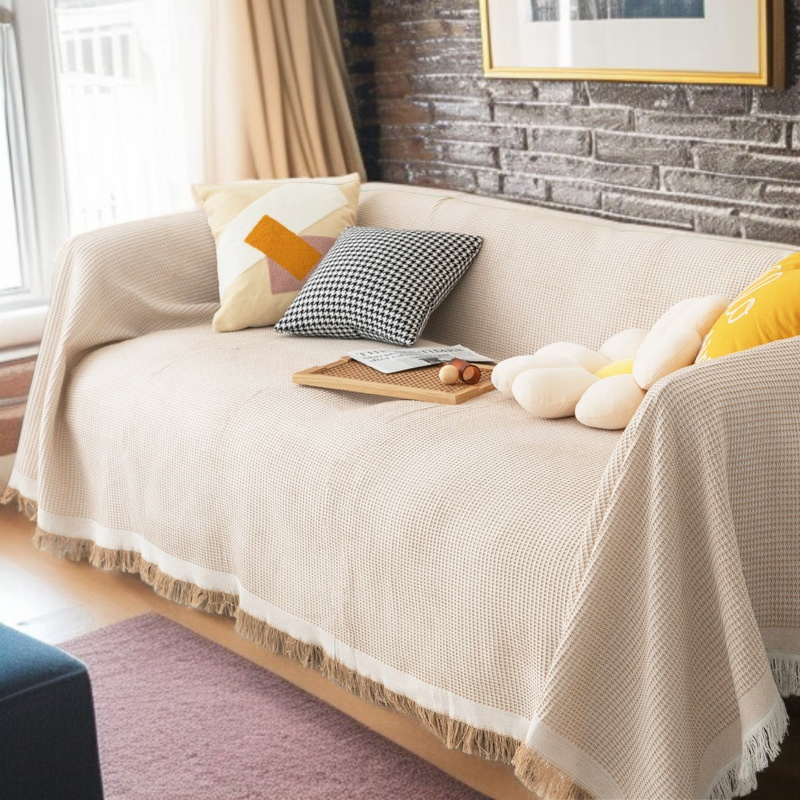Full Coverage Cotton Yarn Universal Sofa Blanket Cover