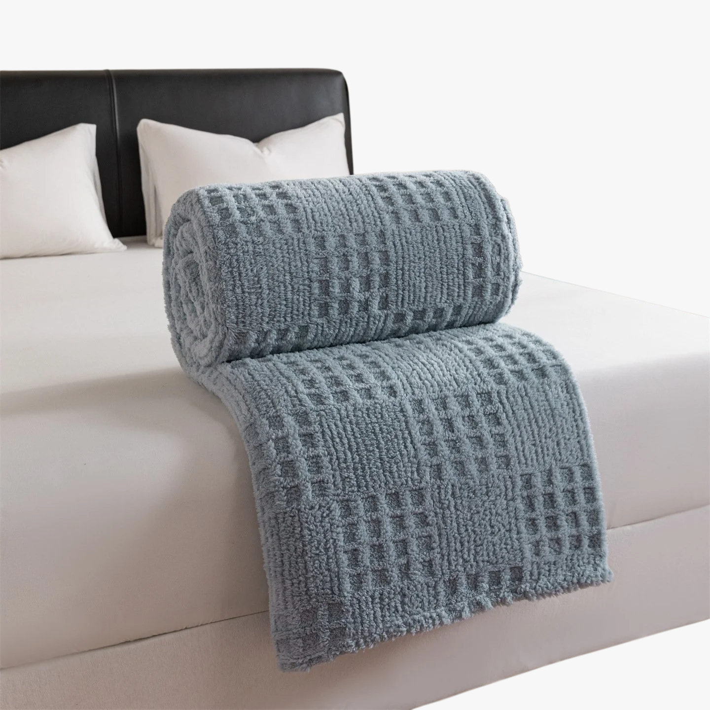 Warm Thickened Knitted Plush Padded Blanket Cover