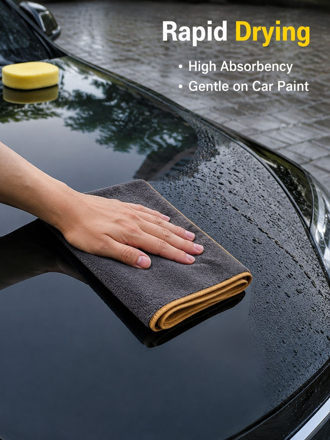 Dual-sided No-lint Suede Car Cleaning Cloth