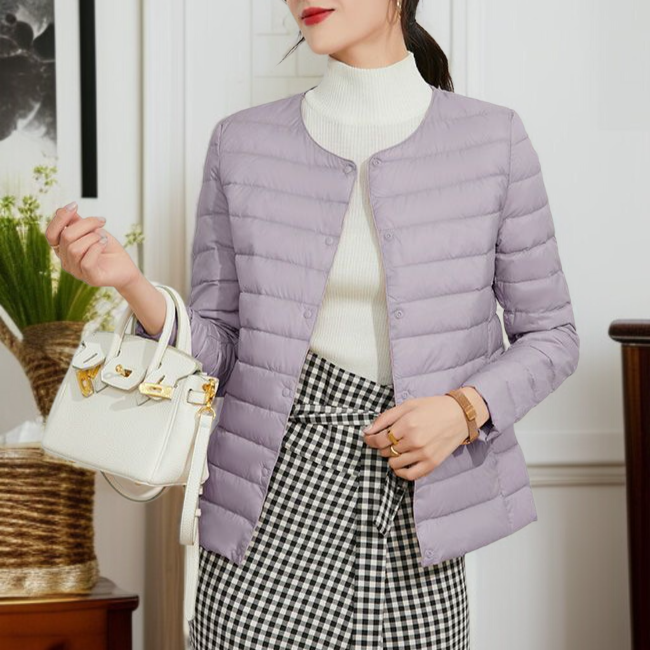 大きいサイズ丸首ライトダウンジャケットライナー暖かいベストインナー着用大きいサイズダウンジャケットウエストコート女性