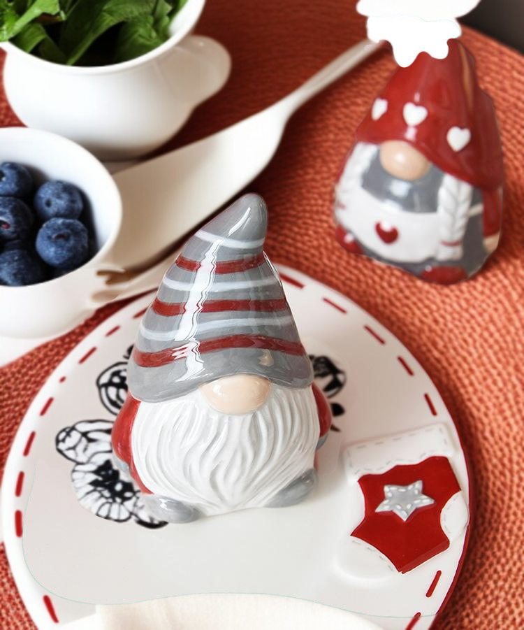 크리스마스 선물용 산타 도자기 용기