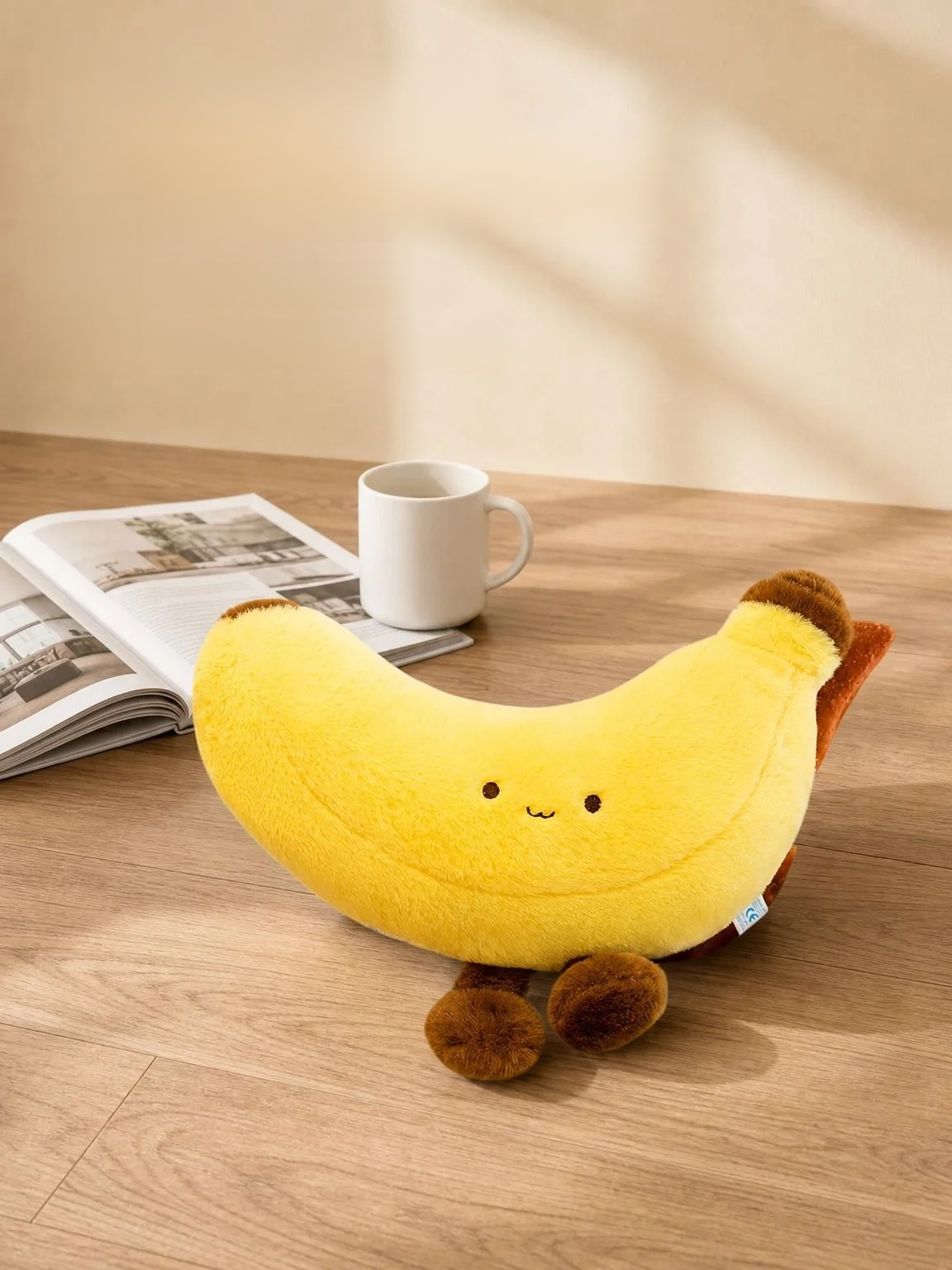Simulation long legs banana plush toy pillow