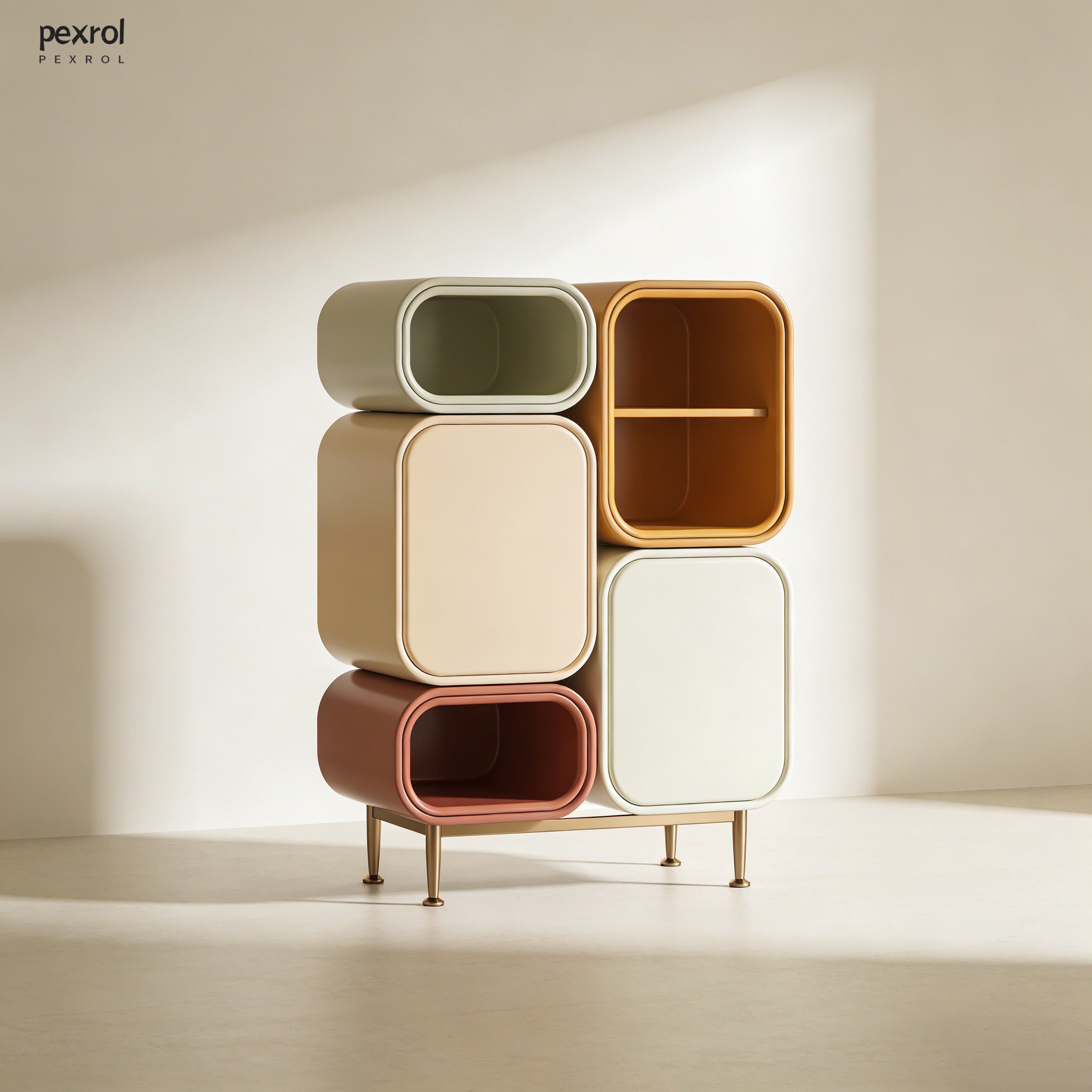 Multifunktionaler Aufbewahrungsschrank im modernen Design