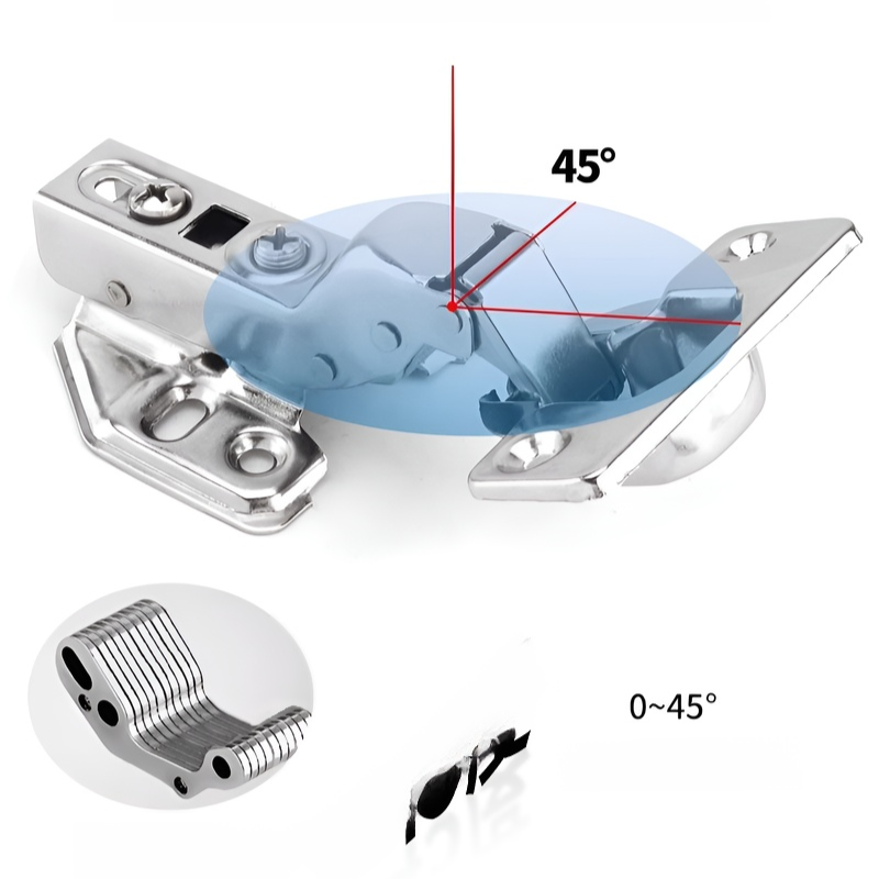 304ステンレス鋼製油圧キャビネットドアヒンジ