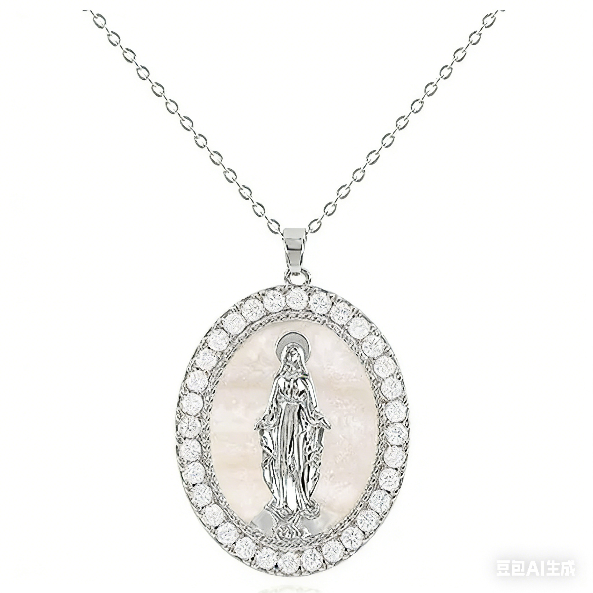 Minimalist Virgin Mary Necklace
