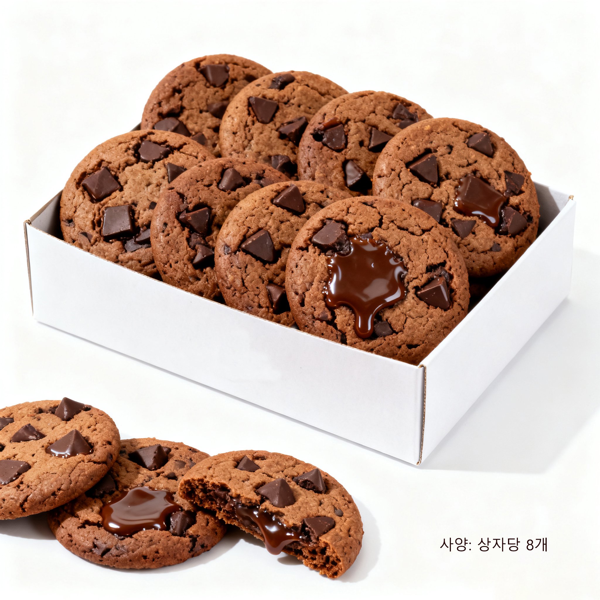 おしゃれなギフト包装のチョコレートクッキー