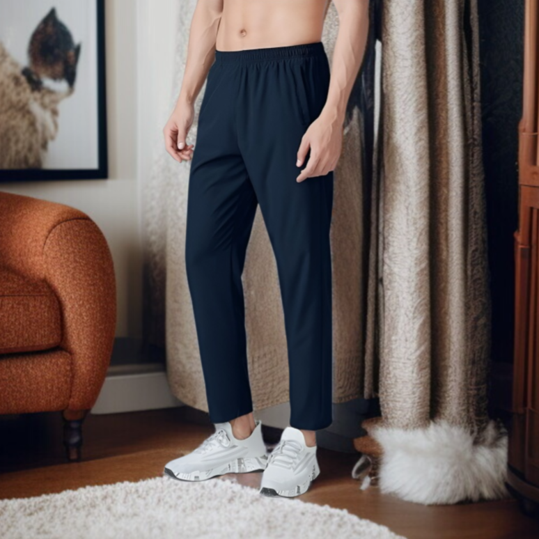 남성 캐주얼 바지 일자 와이드 내마모성 여름 속건바지 보풀이 느껴지지 않는 얇은 통기성 남자 트레이닝 바지