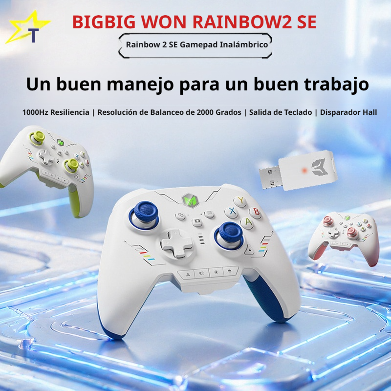 Mando inalámbrico con gatillo Hall para Switch/PC/Android/iOS