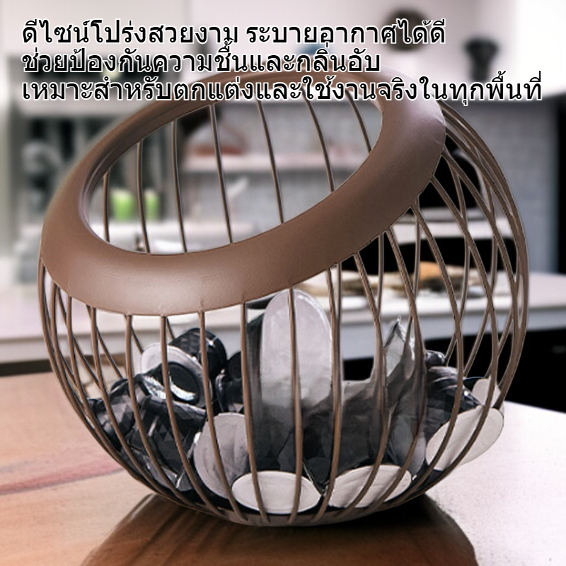 ชั้นวางแคปซูลกาแฟสไตล์วินเทจ ที่วางถ้วยกาแฟ สำหรับใช้ในบ้านและคาเฟ่