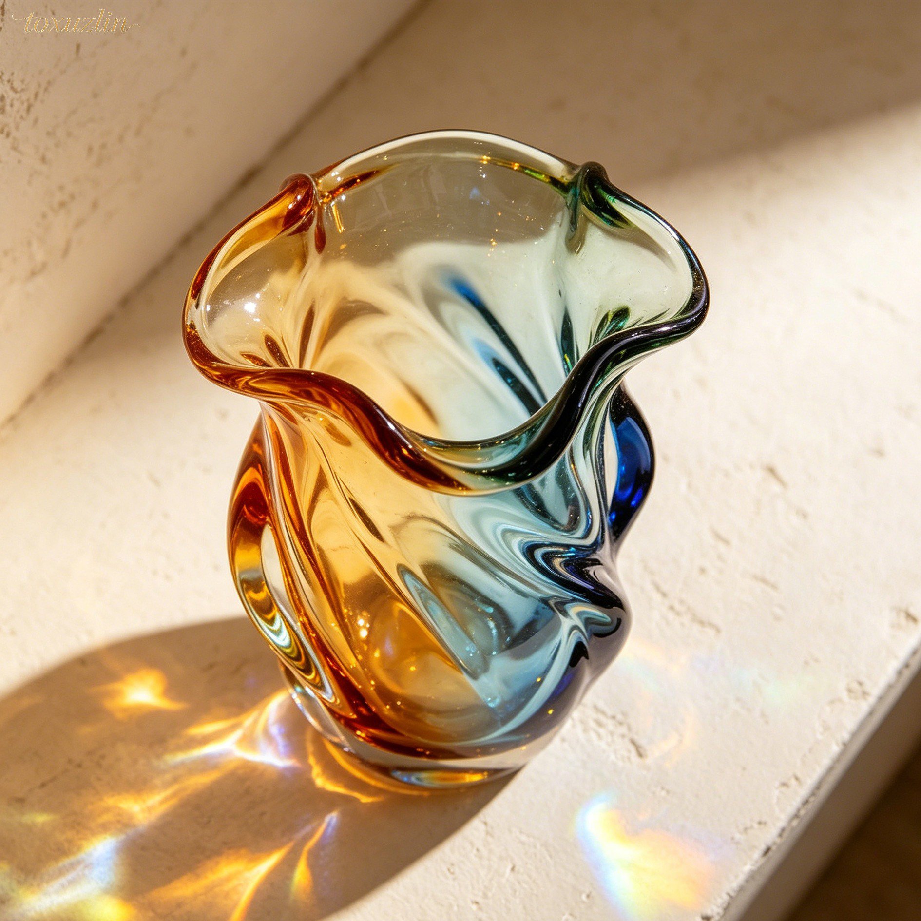 ornements en verre artisanal