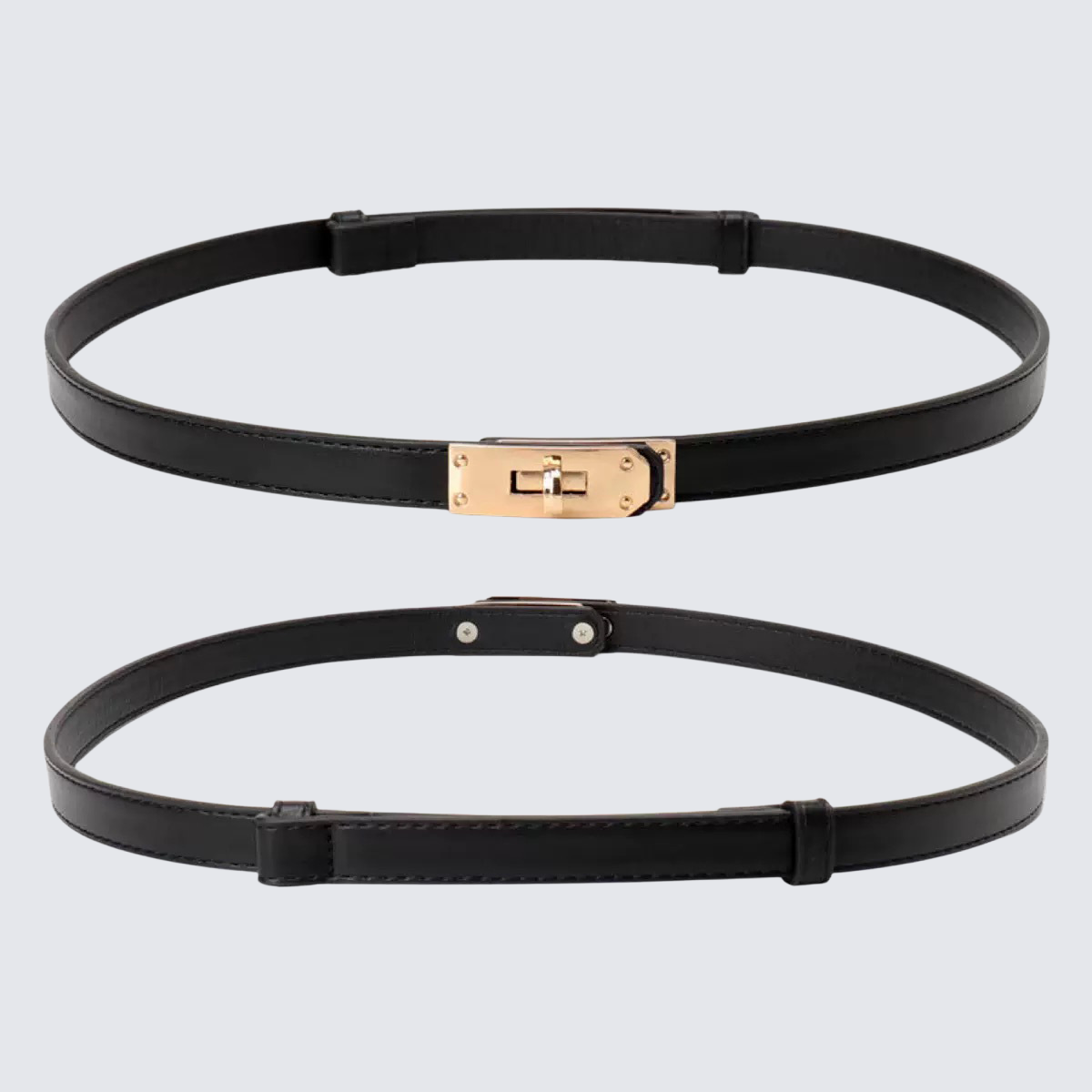 Adjustable slim fashion waist belt for women