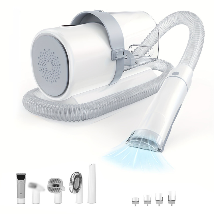 Five in one pet dog grooming and vacuuming set